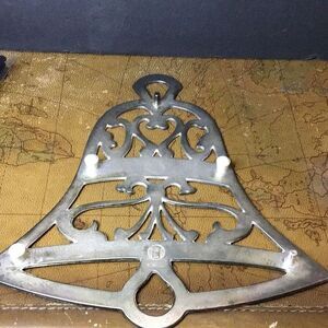 Trivet vintage silver plated bell trivet by William Adams